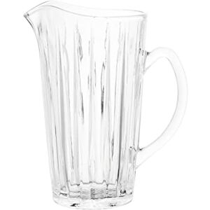 Premier Housewares Crystal Pitcher for Kitchen/Stylish Clear Crystal Water Jug/Versatile Serving Pitcher Jug for Drinks W13 x D19 x H23cm Premier Housewares Crystal Pitcher for Kitchen/Stylish Clear Crystal Water Jug/Versatile Serving Pitcher Jug for Drinks W13 x D19 x H23cm