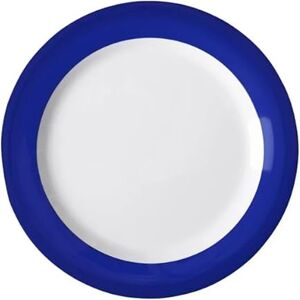 nisbets limited Olympia Kristallon Gala Plastic Blue Rim Plates 268mm (6 Pack) Reusable Plates for Outdoor Catering, Schools, Nursing Homes DX437 nisbets limited Olympia Kristallon Gala Plastic Blue Rim Plates 268mm (6 Pack) Reusable Plates for Outdoor Catering, Schools, Nursing Homes DX437