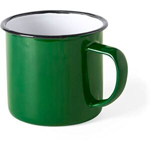 eBuyGB Set of 4 380ml Coloured Enamel Mugs Retro Outdoor Camping Travel Tin Rustic Metal Cups (Green) eBuyGB Set of 4 380ml Coloured Enamel Mugs Retro Outdoor Camping Travel Tin Rustic Metal Cups (Green)