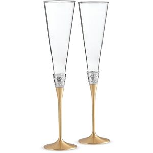 Wedgwood Vera Wang with Love Toasting Flute Pair Gold Wedgwood Vera Wang with Love Toasting Flute Pair Gold