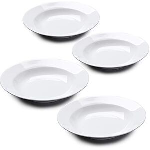 WM Bartleet & Sons 1750 TSET130 Traditional Set of 4 Porcelain Individual Soup, Cereal, Rice, Noodle, Salad Bowls with Rim 22cm – White WM Bartleet & Sons 1750 TSET130 Traditional Set of 4 Porcelain Individual Soup, Cereal, Rice, Noodle, Salad Bowls with Rim 22cm – White