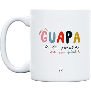 UO Gift Mug with Message Being The Beauty of The Family is not Easy, Gift for Friends, 350 ml, Ceramic UO Gift Mug with Message Being The Beauty of The Family is not Easy, Gift for Friends, 350 ml, Ceramic