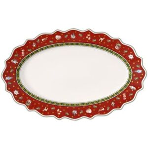 Villeroy & Boch Toy's Delight 50 x 31 cm Oval Platter, Red Villeroy & Boch Toy's Delight 50 x 31 cm Oval Platter, Red