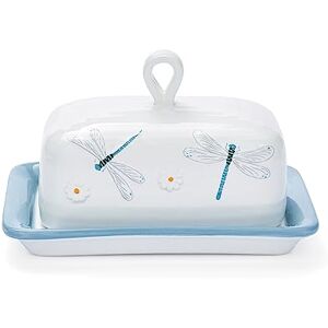 Cooksmart British Designed Ceramic Butter Dish with Lid Large Butter Dish for All Types of Kitchens Butter Dishes for All Sizes of Butter (English Meadow) Cooksmart British Designed Ceramic Butter Dish with Lid Large Butter Dish for All Types of Kitchens Butter Dishes for All Sizes of Butter (English Meadow)