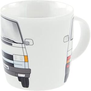 BRISA VW Collection Volkswagen Large Ceramic Coffee-Tea-Cappuccino Mug Cup in T4 Bus Campervan Design (Front/White) BRISA VW Collection Volkswagen Large Ceramic Coffee-Tea-Cappuccino Mug Cup in T4 Bus Campervan Design (Front/White)