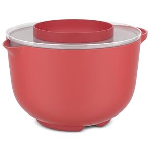 Mepal Mixing Bowl with Lid Chef it Non-slip Base Microwave & Dishwasher Safe Bowl High Impact Material resists up to 110°C / 230°F 3000 ml Coral Mepal Mixing Bowl with Lid Chef it Non-slip Base Microwave & Dishwasher Safe Bowl High Impact Material resists up to 110°C / 230°F 3000 ml Coral