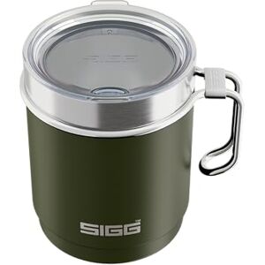 Sigg Camp Thermo Travel Mug Roasted Green with Tritan Lid & Handle Dishwasher Safe BPA Free 18/8 Stainless Steel Camping & Hiking Dark Green 0.36L Sigg Camp Thermo Travel Mug Roasted Green with Tritan Lid & Handle Dishwasher Safe BPA Free 18/8 Stainless Steel Camping & Hiking Dark Green 0.36L