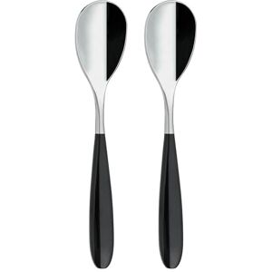 Grunwerg Yin & Yang Teaspoons - 18/10 Stainless Steel - Set of 2 - Black Grunwerg Yin & Yang Teaspoons - 18/10 Stainless Steel - Set of 2 - Black