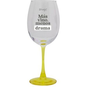 Mr. Wonderful Mr.Wonderful-Less Drama Wine Glass, Multi-Colour (2504020522W0ESP) Mr. Wonderful Mr.Wonderful-Less Drama Wine Glass, Multi-Colour (2504020522W0ESP)