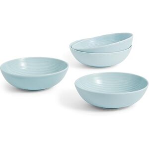 Royal Doulton Bowls, Stoneware, Designed to Mix & Match, Gordon Ramsay Maze Bowl 18cm 7in Blue, Set of 4 Royal Doulton Bowls, Stoneware, Designed to Mix & Match, Gordon Ramsay Maze Bowl 18cm 7in Blue, Set of 4