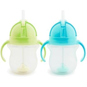 Munchkin Click Lock Tip & Sip Straw Cup Set - Baby & Toddler - Non Spill Munchkin Click Lock Tip & Sip Straw Cup Set - Baby & Toddler - Non Spill