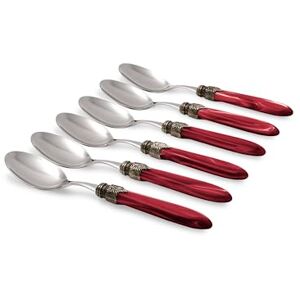 Rivadossi Sandro 4306CUT08 Table Spoons Set - Bordeaux - Italian Craftsmanship Rivadossi Sandro 4306CUT08 Table Spoons Set - Bordeaux - Italian Craftsmanship