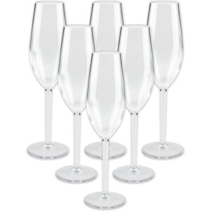 ABENA Gastro Reusable Champagne Glasses, 220ml, Pack of 6, Clear Shatterproof Cups, Dishwasher & Freezer Safe Tumblers, Everyday Use, Restaurants, Bars, Festivals & Outdoor Dining ABENA Gastro Reusable Champagne Glasses, 220ml, Pack of 6, Clear Shatterproof Cups, Dishwasher & Freezer Safe Tumblers, Everyday Use, Restaurants, Bars, Festivals & Outdoor Dining