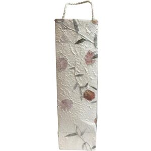 VIE Mulberry Paper Wine Bag, Flowered, 10x34x10cm, Pack of 10 VIE Mulberry Paper Wine Bag, Flowered, 10x34x10cm, Pack of 10