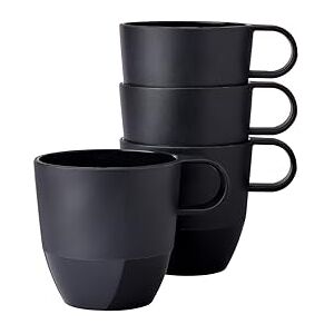 Mepal Mug 4 pieces Silueta Tea and coffee cup Dishwasher & microwave resistant Tableware 300 ml Nordic black Mepal Mug 4 pieces Silueta Tea and coffee cup Dishwasher & microwave resistant Tableware 300 ml Nordic black