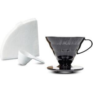 HARIO V60 Coffee Dripper Set Transparent Black (Size 02) HARIO V60 Coffee Dripper Set Transparent Black (Size 02)