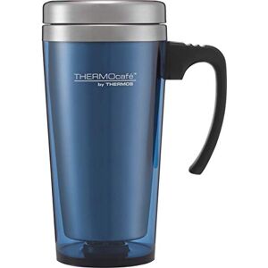 Thermos , Plastic Translucent Travel Mug, Blue, 420 ml Thermos , Plastic Translucent Travel Mug, Blue, 420 ml