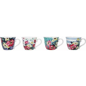 MIKASA Clovelly Espresso Cup Set in Gift Box, Porcelain, Multi Colour, 80 ml, 4 Pieces MIKASA Clovelly Espresso Cup Set in Gift Box, Porcelain, Multi Colour, 80 ml, 4 Pieces