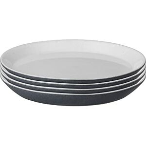 Denby Impression Charcoal Blue Medium Plates Set of 4 Dishwasher Microwave Safe Crockery Ceramic Stoneware Tableware Plates For Lunch & Dinner Denby Impression Charcoal Blue Medium Plates Set of 4 Dishwasher Microwave Safe Crockery Ceramic Stoneware Tableware Plates For Lunch & Dinner
