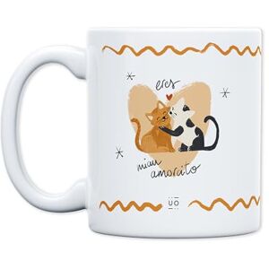 UO Mug Eres Miow-Amorcito A Fun and Full of Love Gift for Your Couple Demonstrate Your Love in an Original Way. Quality Ceramic, 350 ml. UO Mug Eres Miow-Amorcito A Fun and Full of Love Gift for Your Couple Demonstrate Your Love in an Original Way. Quality Ceramic, 350 ml.
