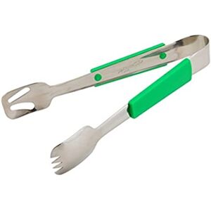 Genware NEV-577-08G Buffet Tongs, Plastic Handle, Green Genware NEV-577-08G Buffet Tongs, Plastic Handle, Green