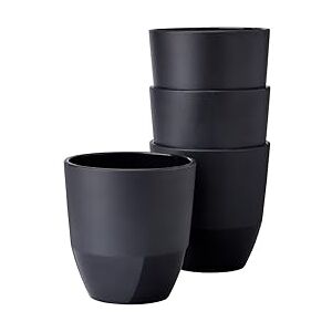 Mepal Cup 4 pieces Silueta Tea and coffee cup Dishwasher & microwave resistant Tableware 200 ml Nordic black Mepal Cup 4 pieces Silueta Tea and coffee cup Dishwasher & microwave resistant Tableware 200 ml Nordic black