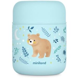 Miniland 280 ml Food Thermos for Baby Stainless Steel, Double-Wall Insulation with Copper Layer, Keeps Food Hot & Cold for 24+ Hours, Leakproof, BPA Free, Dreamland Bear Miniland 280 ml Food Thermos for Baby Stainless Steel, Double-Wall Insulation with Copper Layer, Keeps Food Hot & Cold for 24+ Hours, Leakproof, BPA Free, Dreamland Bear