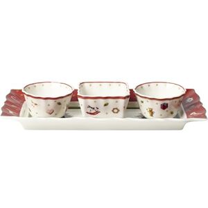 Villeroy & Boch – Toy's Delight Dip Set 4 Pieces, Dipping Bowls Set with Tray, Premium Porcelain Villeroy & Boch – Toy's Delight Dip Set 4 Pieces, Dipping Bowls Set with Tray, Premium Porcelain