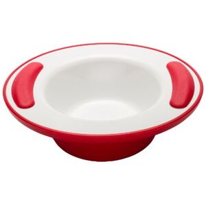 NRS Healthcare Red/White Soft Grip Keep Warm Thermo Bowl NRS Healthcare Red/White Soft Grip Keep Warm Thermo Bowl