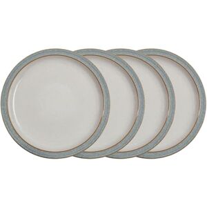 Denby Elements Light Grey Dinner Plates Set of 4 Dishwasher Microwave Safe Crockery 26.5cm Pale Grey, White Ceramic Stoneware Tableware Chip & Crack Resistant Large Plates Denby Elements Light Grey Dinner Plates Set of 4 Dishwasher Microwave Safe Crockery 26.5cm Pale Grey, White Ceramic Stoneware Tableware Chip & Crack Resistant Large Plates