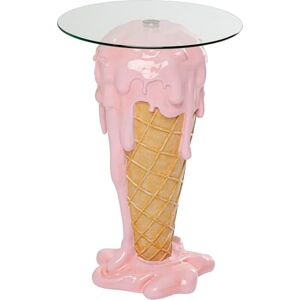 KARE Design Bistro Table Ice Cream, Pink, Round Dining Table, Diameter 48cm, Safety Glass, Pop Art Design, Indoor, Room Decor, Home Deco for Dining Room, Kitchen, Living Room KARE Design Bistro Table Ice Cream, Pink, Round Dining Table, Diameter 48cm, Safety Glass, Pop Art Design, Indoor, Room Decor, Home Deco for Dining Room, Kitchen, Living Room