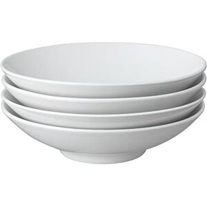 Denby White Porcelain Pasta Bowls Set of 4 Dishwasher Microwave Safe Classic Crockery 900ml Chip & Crack Resistant Tableware Denby White Porcelain Pasta Bowls Set of 4 Dishwasher Microwave Safe Classic Crockery 900ml Chip & Crack Resistant Tableware