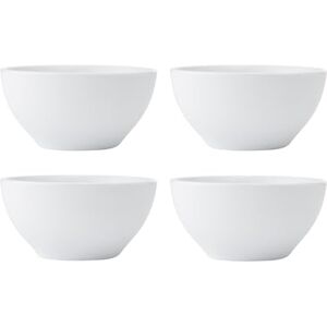 MIKASA Chalk White Porcelain Nibble Bowls, White Glossy Round Bowls, Ideal for Tapas, Appetisers, Desserts, Side Dishes, Dishwasher Safe, Set of 4, 10cm MIKASA Chalk White Porcelain Nibble Bowls, White Glossy Round Bowls, Ideal for Tapas, Appetisers, Desserts, Side Dishes, Dishwasher Safe, Set of 4, 10cm
