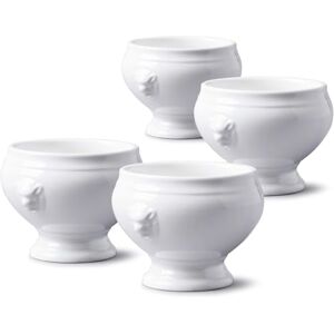 WM Bartleet & Sons 1750 TSET121 Traditional Porcelain Set of 4 Lions Head Design Individual French Onion Soup and Stew Bowl 350ml – White WM Bartleet & Sons 1750 TSET121 Traditional Porcelain Set of 4 Lions Head Design Individual French Onion Soup and Stew Bowl 350ml – White