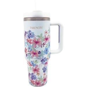 Takenote Thermal Stainless Steel Water Bottle 1.2 litres, Dimensions 9.5x27.5 cm, Hot/Cold Thermos 12 Hours, with Large Reusable Straw and Handle, Fits Car Cup Holders, BPA-Free Violet Takenote Thermal Stainless Steel Water Bottle 1.2 litres, Dimensions 9.5x27.5 cm, Hot/Cold Thermos 12 Hours, with Large Reusable Straw and Handle, Fits Car Cup Holders, BPA-Free Violet