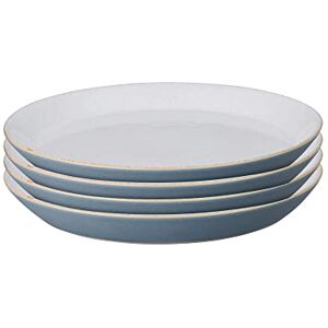 Denby Impression Blue Medium Plates Set of 4 Dishwasher Microwave Safe Crockery Ceramic Stoneware Tableware Plates For Lunch & Dinner Denby Impression Blue Medium Plates Set of 4 Dishwasher Microwave Safe Crockery Ceramic Stoneware Tableware Plates For Lunch & Dinner