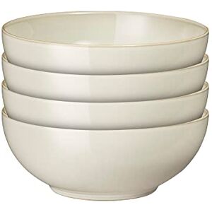 Denby Linen Cream White Coupe Cereal Bowls Set of 4 Dishwasher Microwave Safe Crockery Ceramic Stoneware Tableware Natural Tones Bowls For Soup Denby Linen Cream White Coupe Cereal Bowls Set of 4 Dishwasher Microwave Safe Crockery Ceramic Stoneware Tableware Natural Tones Bowls For Soup