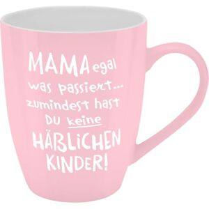 GRUSS & CO Mug with Motif Mama egal Mug with Saying New Bone China Porcelain 35 cl with Gift Bath Role Funny Gift, Birthday 74205 GRUSS & CO Mug with Motif Mama egal Mug with Saying New Bone China Porcelain 35 cl with Gift Bath Role Funny Gift, Birthday 74205