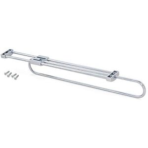 Emuca Self Pull-out wardrobe rail, 450mm (13,7 inch), Silver painted, Steel and Plastic Emuca Self Pull-out wardrobe rail, 450mm (13,7 inch), Silver painted, Steel and Plastic