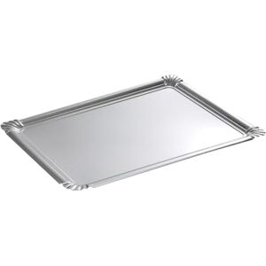 Homéa , Set of 5 Rectangular Trays 24 x 34 cm Silver Homéa , Set of 5 Rectangular Trays 24 x 34 cm Silver