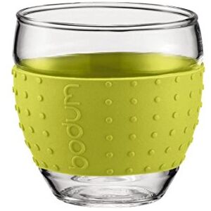 Bodum Pavina Set of 2 Glass Mugs, 12oz, 0.35L, Off White Bodum Pavina Set of 2 Glass Mugs, 12oz, 0.35L, Off White