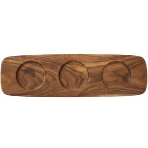 Villeroy & Boch Artesano Original Tray for Dip Bowls, Wood, Brown Villeroy & Boch Artesano Original Tray for Dip Bowls, Wood, Brown
