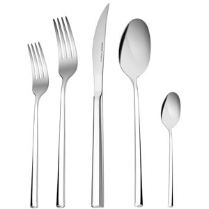 KARACA Tivoli Silver 30-Piece Cutlery Set, for 6 People, 18/10 Stainless Steel Cutlery Set, Heat Resistant, Corrosion Resistant, 3mm Thick, Silver KARACA Tivoli Silver 30-Piece Cutlery Set, for 6 People, 18/10 Stainless Steel Cutlery Set, Heat Resistant, Corrosion Resistant, 3mm Thick, Silver