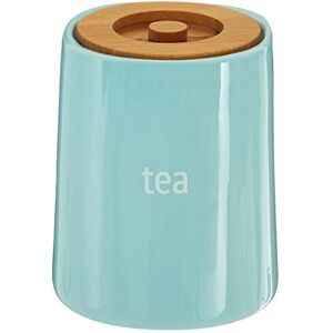 Premier Housewares 722696 Fletcher Tea Canister Blue , H14 x W12 x D12cm Premier Housewares 722696 Fletcher Tea Canister Blue , H14 x W12 x D12cm