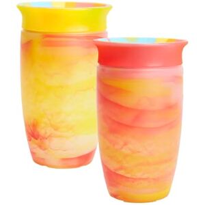 Munchkin Miracle 360 12+ Month 10oz/296ml Baby Sippy Cups Free Flow Beaker for Toddlers Trainer Cup BPA-Free Spill-Free Dishwasher-Safe Baby Water Bottle with Easy-Grip Handles Red/Yellow Munchkin Miracle 360 12+ Month 10oz/296ml Baby Sippy Cups Free Flow Beaker for Toddlers Trainer Cup BPA-Free Spill-Free Dishwasher-Safe Baby Water Bottle with Easy-Grip Handles Red/Yellow