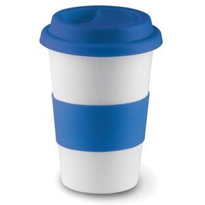 eBuyGB Insulated Takeaway Travel Mug with Silicone Lid, Ceramic, Blue, 400 ml eBuyGB Insulated Takeaway Travel Mug with Silicone Lid, Ceramic, Blue, 400 ml