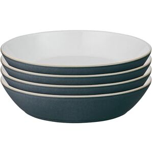 Denby Impression Charcoal Blue Pasta Bowls Set of 4 Dishwasher Microwave Safe Crockery Ceramic Stoneware Tableware Denby Impression Charcoal Blue Pasta Bowls Set of 4 Dishwasher Microwave Safe Crockery Ceramic Stoneware Tableware