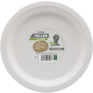 OKO LUTION Ökolution One-Handed BBQ Plates Pack of 10, 26 cm, Extra Large and Sturdy, with One Hand, Sustainable FSC Cardboard, Eco-Friendly Packaging OKO LUTION Ökolution One-Handed BBQ Plates Pack of 10, 26 cm, Extra Large and Sturdy, with One Hand, Sustainable FSC Cardboard, Eco-Friendly Packaging