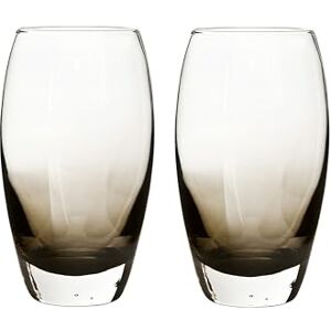 Denby Halo Smoked Grey Large Tumblers Set of 2 540ml Hand Blown Hand Finished Juice, Water Glasses Dishwasher Safe Stemless Wine Cocktail Glasses Denby Halo Smoked Grey Large Tumblers Set of 2 540ml Hand Blown Hand Finished Juice, Water Glasses Dishwasher Safe Stemless Wine Cocktail Glasses