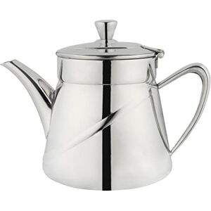 Café Olé ABT-018 Arabica Plain Tea Pot with Cool Touch Knob and Handle 18/10 Stainless Steel Mirror Polished, Silver Café Olé ABT-018 Arabica Plain Tea Pot with Cool Touch Knob and Handle 18/10 Stainless Steel Mirror Polished, Silver